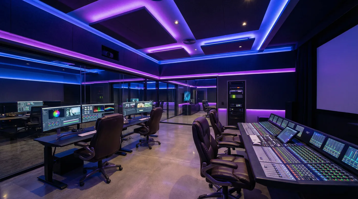 香蕉社区后期制作工作室内景